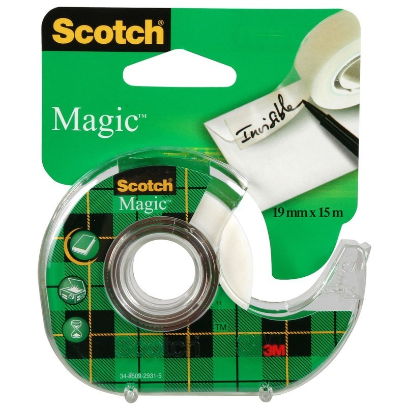 BLISTER CINTA INVISIBLE SCOTCH MAGIC 19X7,5M