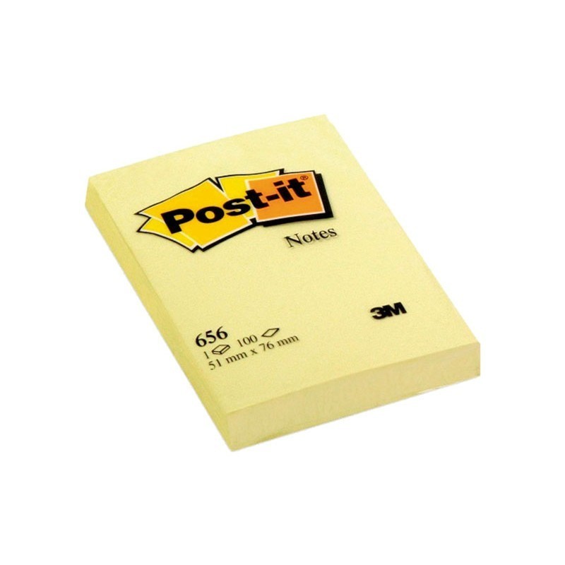 BLOC DE NOTAS ADHESIVAS AMARILLO POST-IT 76X51MM