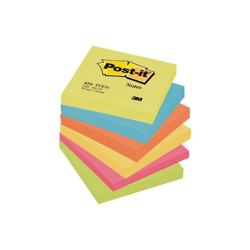 BLOC DE NOTAS ADHESIVAS POST-IT GAMA COLORES ENERGIA 76X76MM