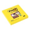 BLOC DE NOTAS ADHESIVAS POST-IT SUPER STICKY 76X76MM AMARILLO NEON