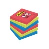 BLOC DE NOTAS ADHESIVAS POST-IT SUPER STICKY COLORES BORA BORA 47,6X47,6MM