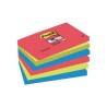 BLOC DE NOTAS ADHESIVAS POST-IT SUPER STICKY COLORES BORA BORA 76X127MM