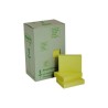 BLOC DE NOTAS ADHESIVAS RECICLADAS POST-IT 38X51 MM AMARILLO PACK 24 TACOS