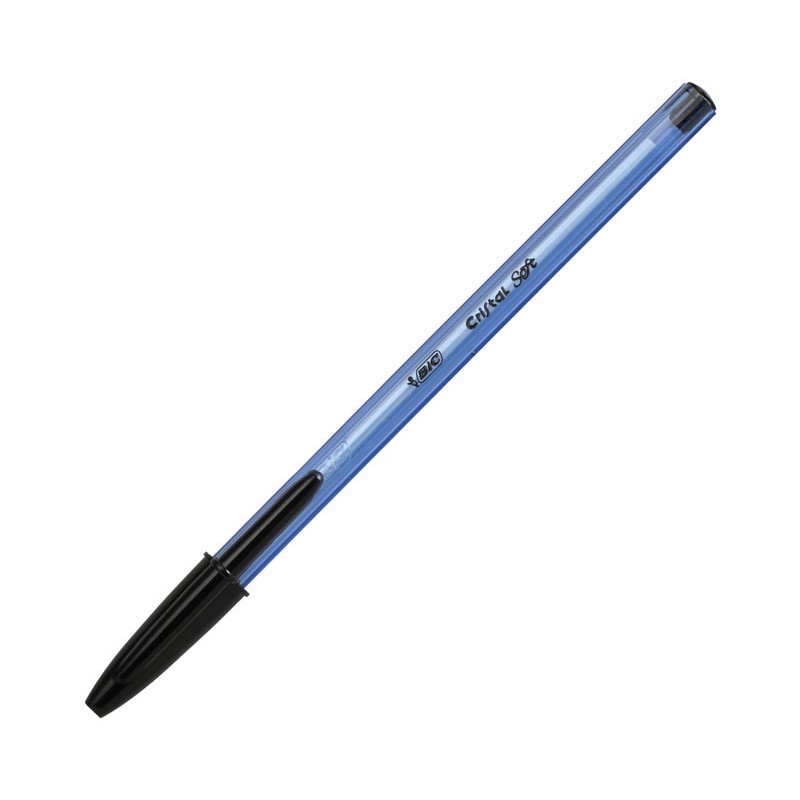 BOLIGRAFO BIC CRISTAL SOFT NEGRO