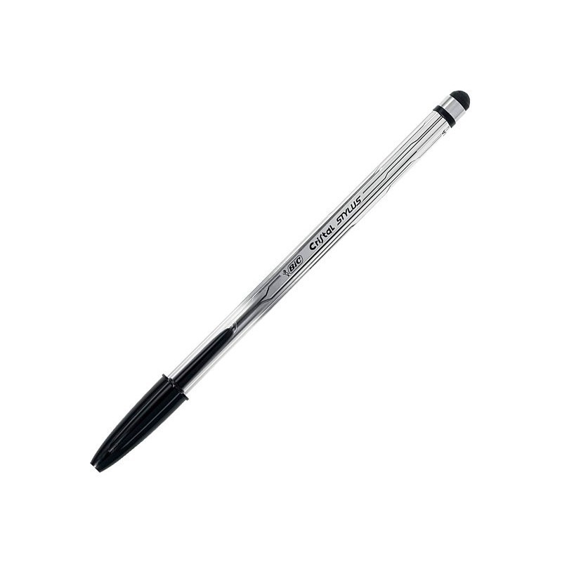 BOLIGRAFO BIC CRISTAL STYLUS
 NEGRO