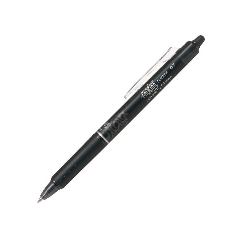 BOLIGRAFO BORRABLE RETRACTIL PILOT FRIXION CLICKER NEGRO