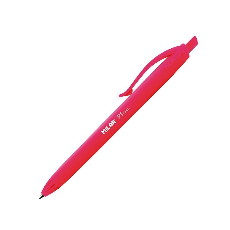 BOLIGRAFO RETRACTIL MILAN P1 TOUCH ROJO