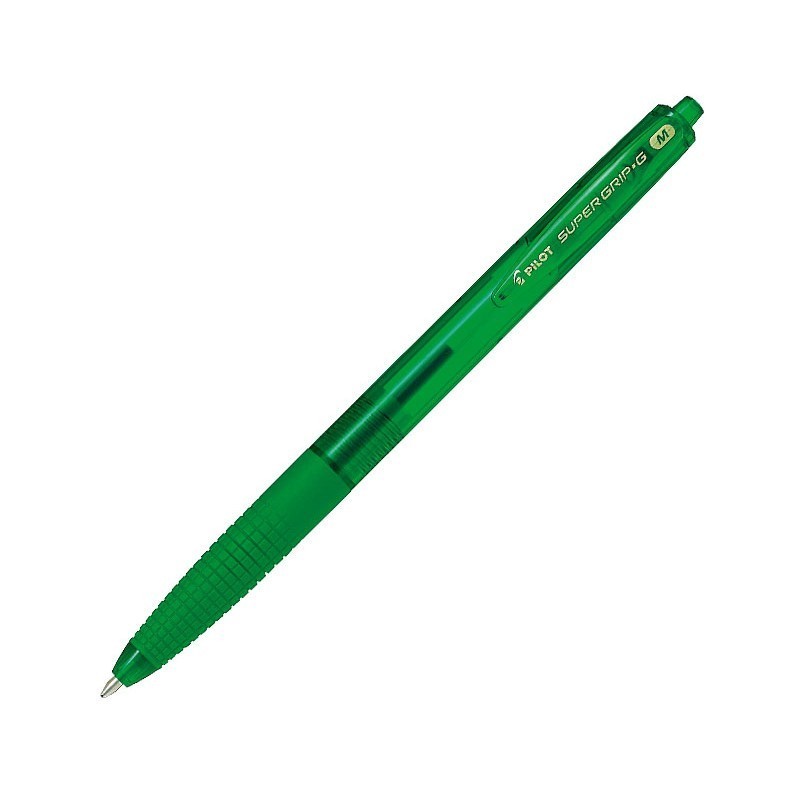 BOLIGRAFO RETRACTIL PILOT SUPER GRIP-G VERDE