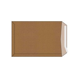 BOLSAS AUTOADHESIVAS CUARTO PROLONGADO 184X261M AUTOSAM KRAFT MARRON 80G