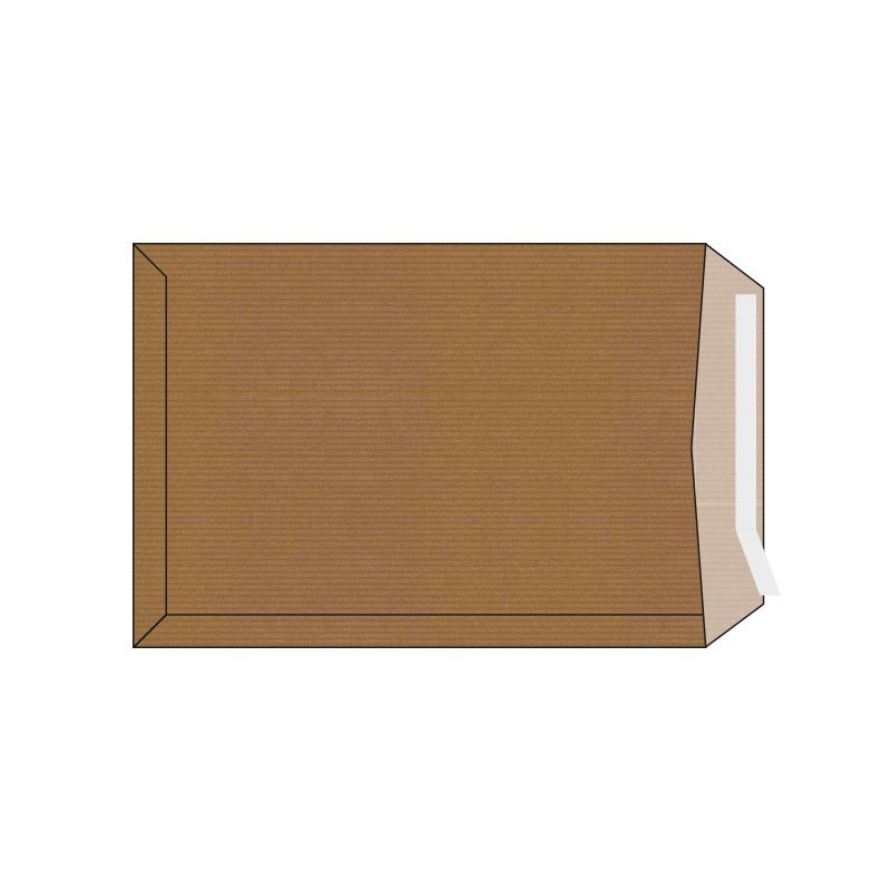 BOLSAS AUTOADHESIVAS DIN C5 162X229MM AUTOSAM KRAFT MARRON 80G