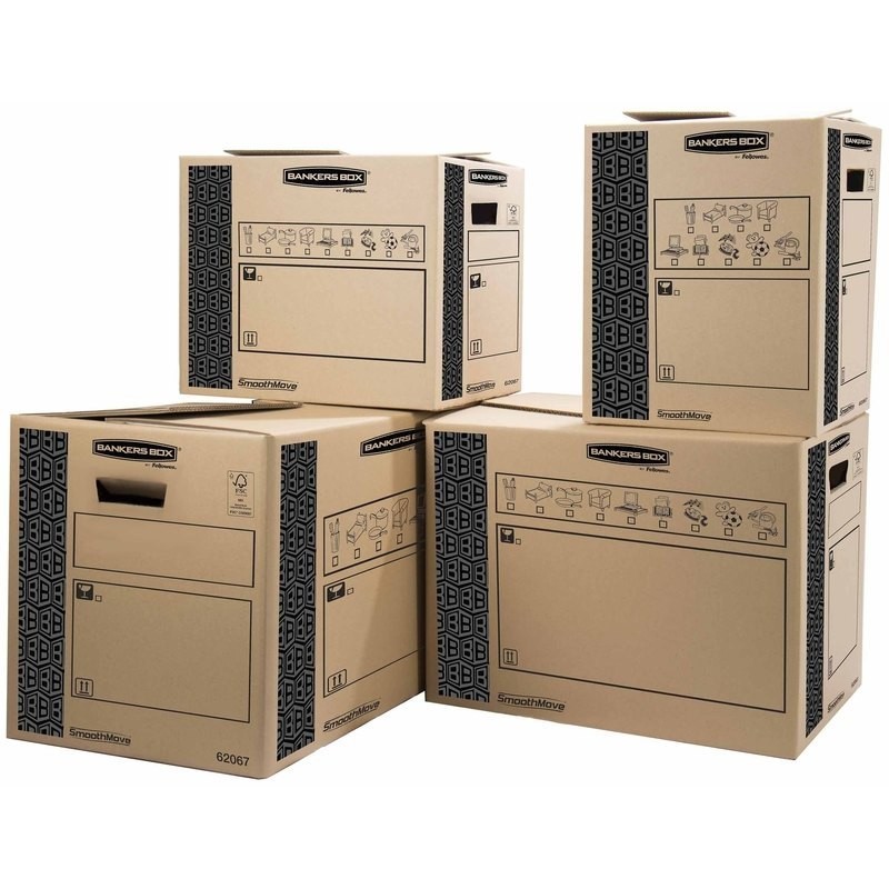 CAJAS DE TRANSPORTE Y MUDANZA FELLOWES 65 LITROS