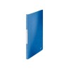 CARPETA CON 20 FUNDAS A4 LEITZ WOW AZUL METALIZADO