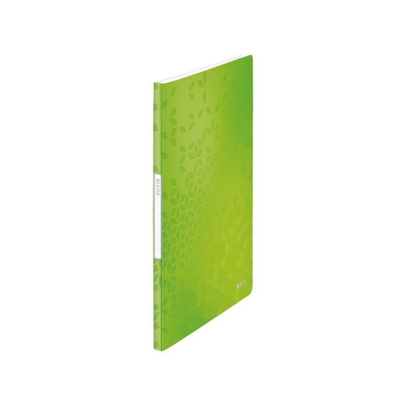 CARPETA CON 20 FUNDAS A4 LEITZ WOW VERDE METALIZADO