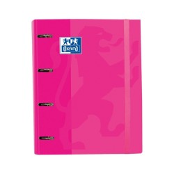 CARPETA CON ANILLAS A4+ CON RECAMBIO OXFORD EUROPEAN BINDER FUCSIA