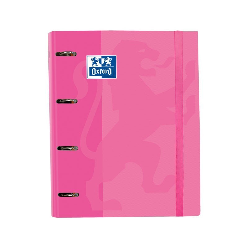 CARPETA CON ANILLAS A4+ CON RECAMBIO OXFORD EUROPEAN BINDER ROSA CHICLE