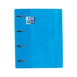 CARPETA CON ANILLAS A4+ CON RECAMBIO OXFORD EUROPEAN BINDER TURQUESA