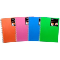 CARPETA CON FUNDAS A4 ESPIRAL PERSONALIZABLE OFFICE CLUB 20 FUNDAS