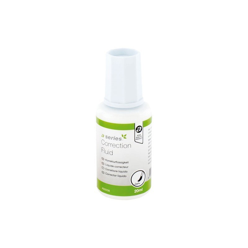 CORRECTOR LIQUIDO SIN DISOLVENTES 20ML A-SERIES ECO