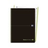 CUADERNO ESPIRAL A4+ MICROPERFORADO OXFORD BLACK'N COLOURS CUADRO 5X5MM VERDE