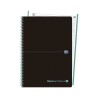 CUADERNO ESPIRAL A4+ MICROPERFORADO OXFORD BLACK'N COLOURS CUADRO 5X5MM VERDE MENTA