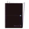 CUADERNO ESPIRAL A4+ MICROPERFORADO OXFORD BLACK'N COLOURS PAUTADO 1 LINEA VERDE