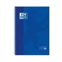 CUADERNO ESPIRAL MICROPERFORADO A4 TAPA EXTRADURA 80 HOJAS OXFORD CLASSIC AZUL