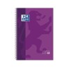 CUADERNO ESPIRAL MICROPERFORADO A4 TAPA EXTRADURA 80 HOJAS OXFORD CLASSIC MORADO