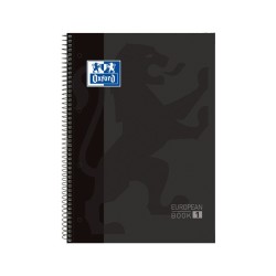 CUADERNO ESPIRAL MICROPERFORADO A4 TAPA EXTRADURA 80 HOJAS OXFORD CLASSIC NEGRA