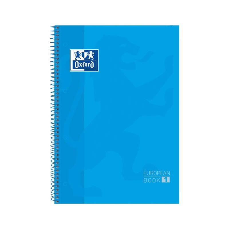 CUADERNO ESPIRAL MICROPERFORADO A4 TAPA EXTRADURA 80 HOJAS OXFORD CLASSIC TURQUESA