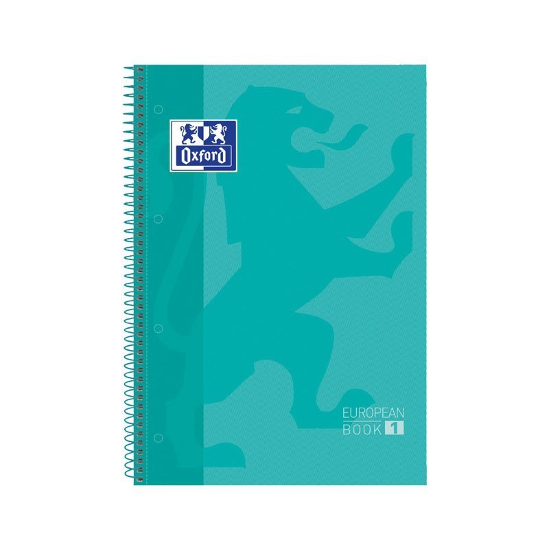 CUADERNO ESPIRAL MICROPERFORADO A4 TAPA EXTRADURA 80 HOJAS OXFORD CLASSIC VERDE MENTA