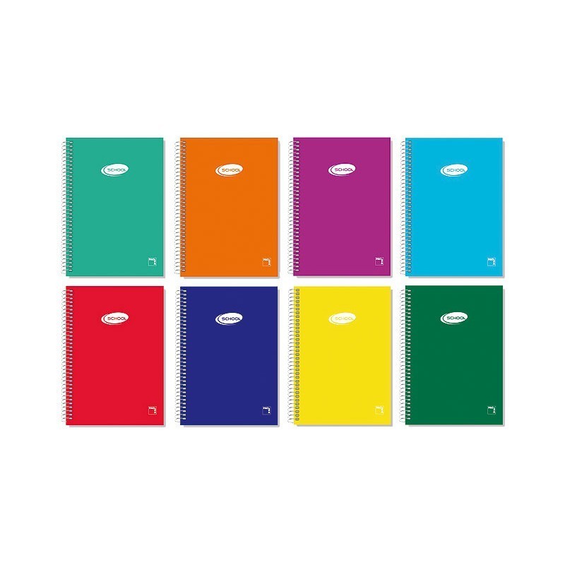 CUADERNO ESPIRAL TAPA BLANDA 80 HOJAS PACSA BASIC CUARTO CUADRICULADO 3X3