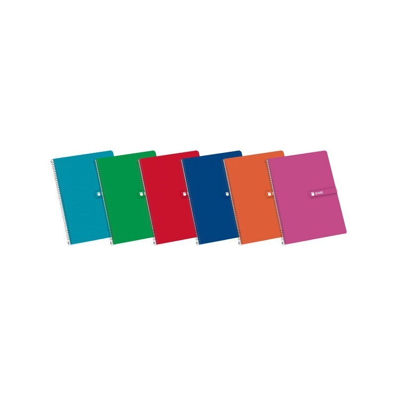 CUADERNO ESPIRAL TAPA DURA 80 HOJAS ENRI CUARTO CUADRICULA