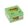 CUBO DE NOTAS ADHESIVAS POST-IT NEON AZUL-VERDE