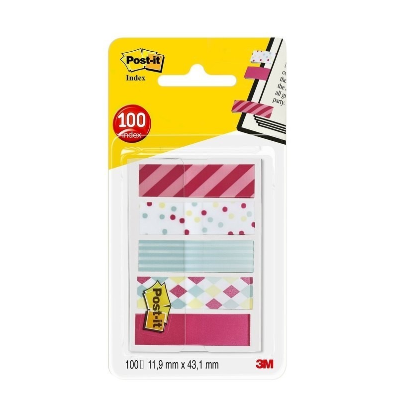 DISPENSADOR DE BANDERITAS DECORADAS POST-IT INDEX MINI FANTASIA CANDY