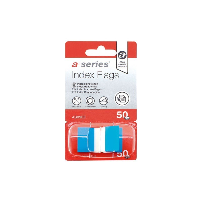 DISPENSADOR DE BANDERITAS MEDIANAS A-SERIES AZUL