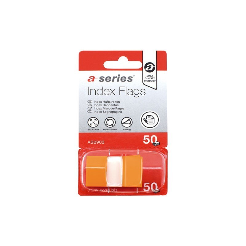 DISPENSADOR DE BANDERITAS MEDIANAS A-SERIES NARANJA