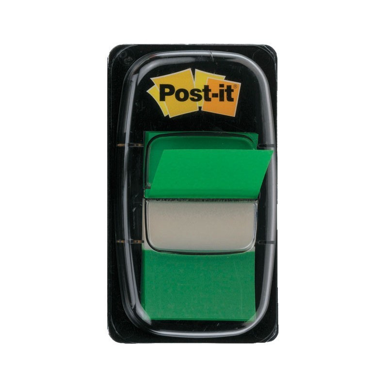 DISPENSADOR DE BANDERITAS POST-IT INDEX VERDE