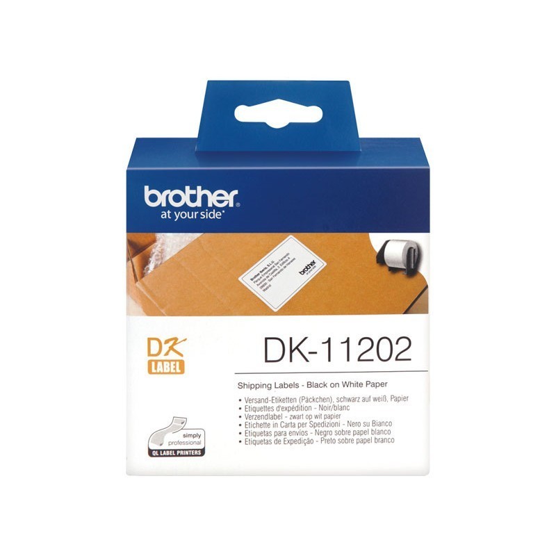 ETIQUETAS PRECORTADAS PARA IMPRESORAS BROTHER QL 62X100MM PAPEL