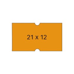 ETIQUETAS RECTANGULARES PARA ETIQUETADORA 1 LINEA APLI NARANJA FLUORESCENTE