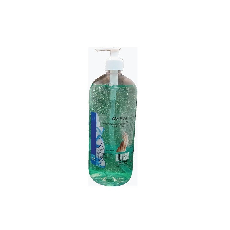 Gel Hidroalcoholico sanitizante con pulsador 1L