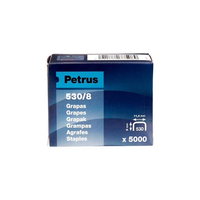 GRAPAS COBREADAS PARA CLAVADORAS PETRUS 530 530/8 (8MM)