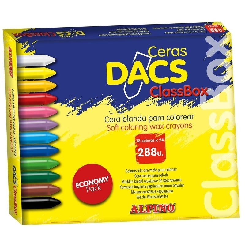 LAPICES DE CERA DE COLORES ALPINO DACS