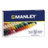 LAPICES DE CERA DE COLORES MANLEY CAJA DE 10