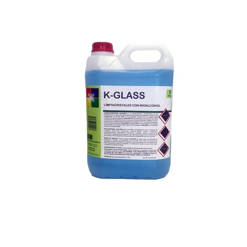 LIMPIACRISTALES MULTIUSOS CON BIOALCOHOL K-GLASS 1 LITRO