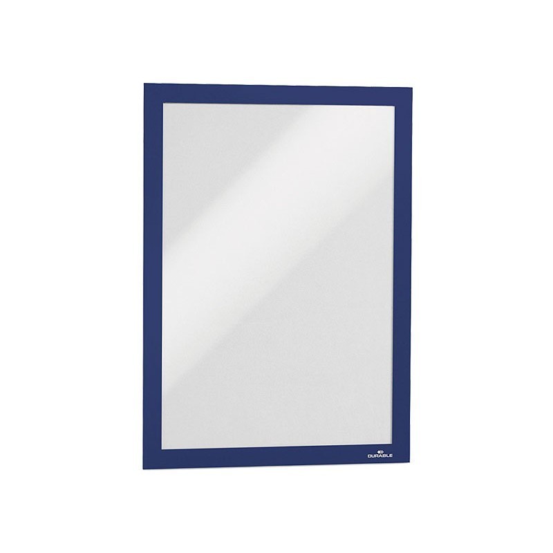 MARCO AUTOADHESIVO CON PANEL FRONTAL MAGNETICO DURABLE DURAFRAME A4 AZUL