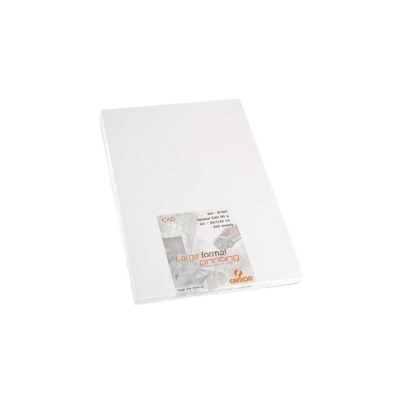 PAPEL PARA PLOTTER OPACO  90G CANSON A3 29,7X42CM