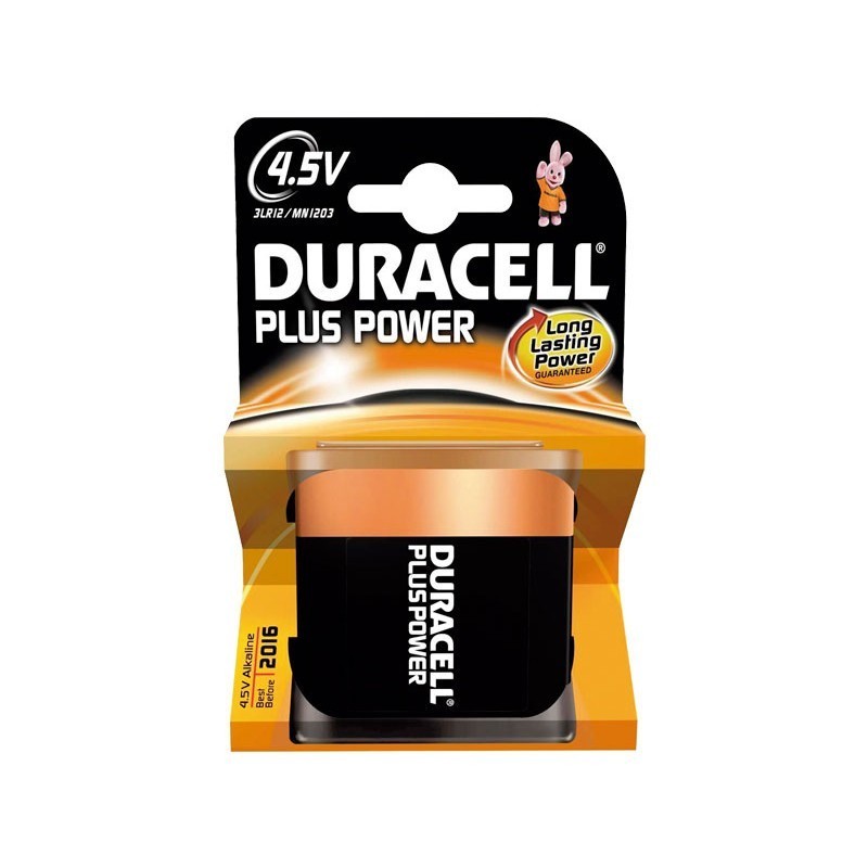 PILA ALCALINA DURACELL PLUS 4,5 V PETACA