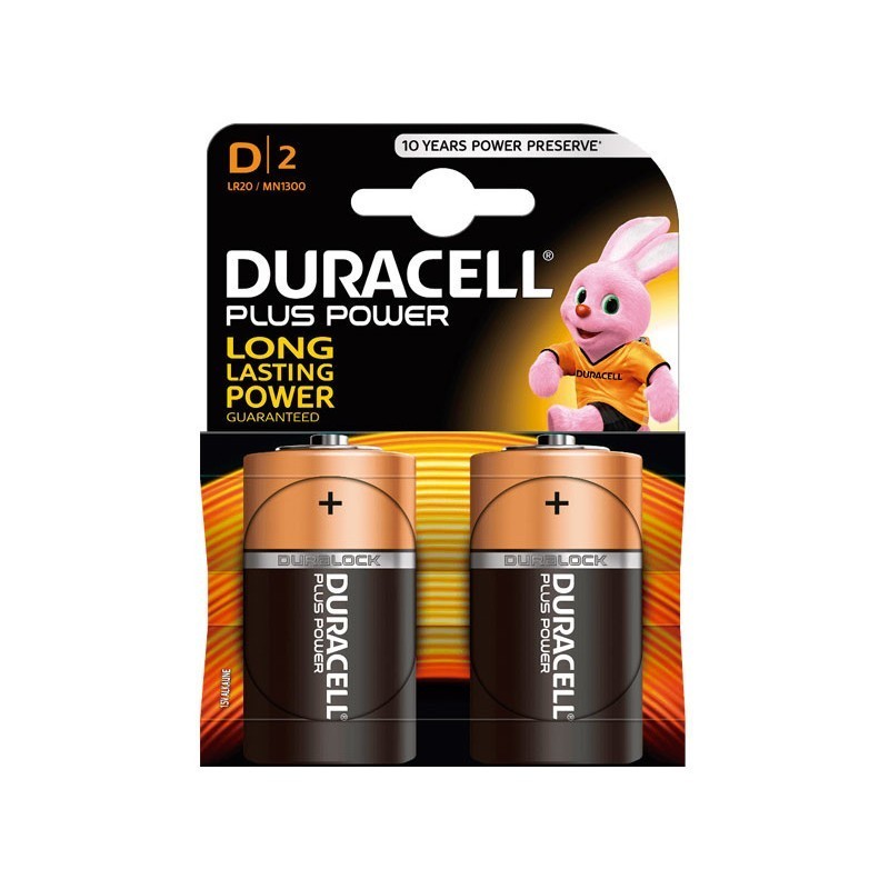 PILA ALCALINA DURACELL PLUS D