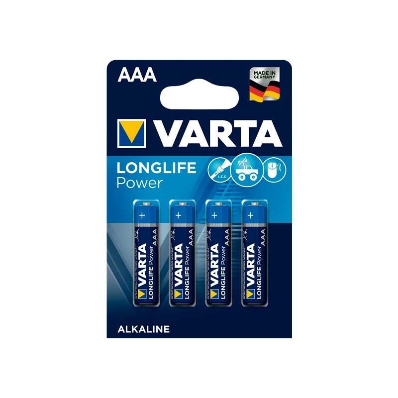 PILA ALCALINA VARTA LONGLIFE AAA LR03 1.5V