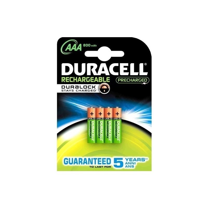 PILA RECARGABLE PRE-CARGADA DURACELL AAA DURALOCK